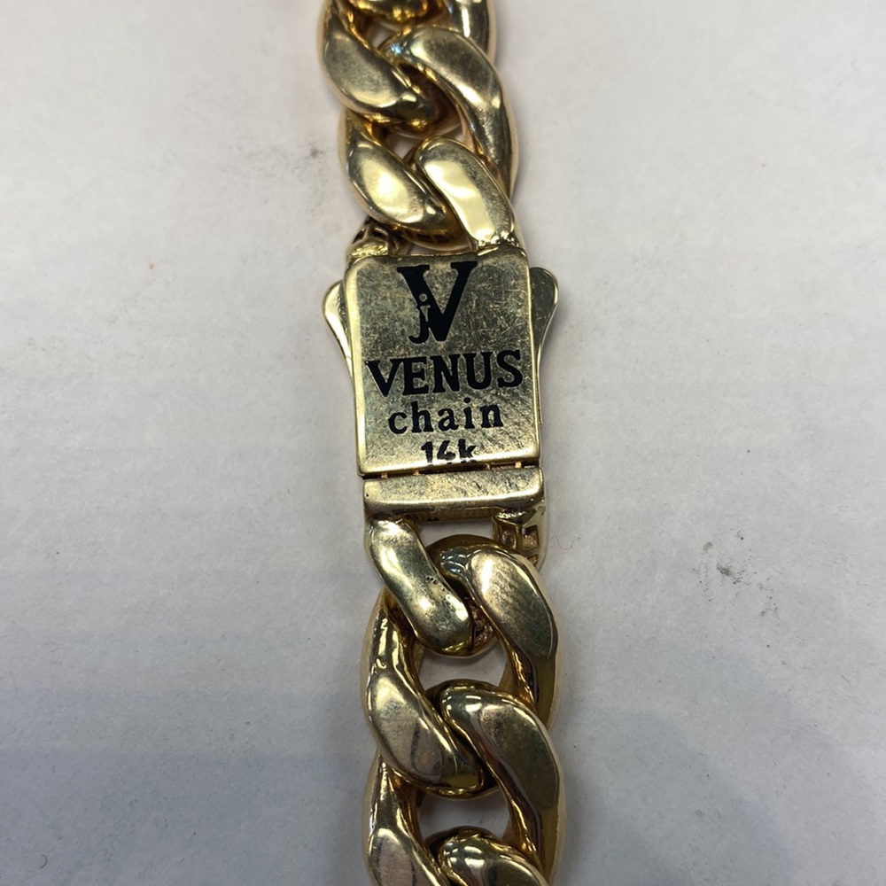 NEW 14K Solid Gold Cuban Necklace 26” - Picture 4 of 8